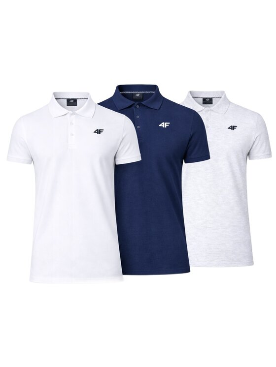 4F 4F T-Shirt Z-0771-3-C Biały Regular Fit