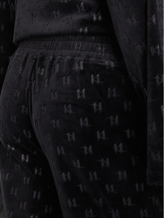 KARL LAGERFELD KARL LAGERFELD Παντελόνι πιτζάμας A4W44008 Μαύρο Regular Fit