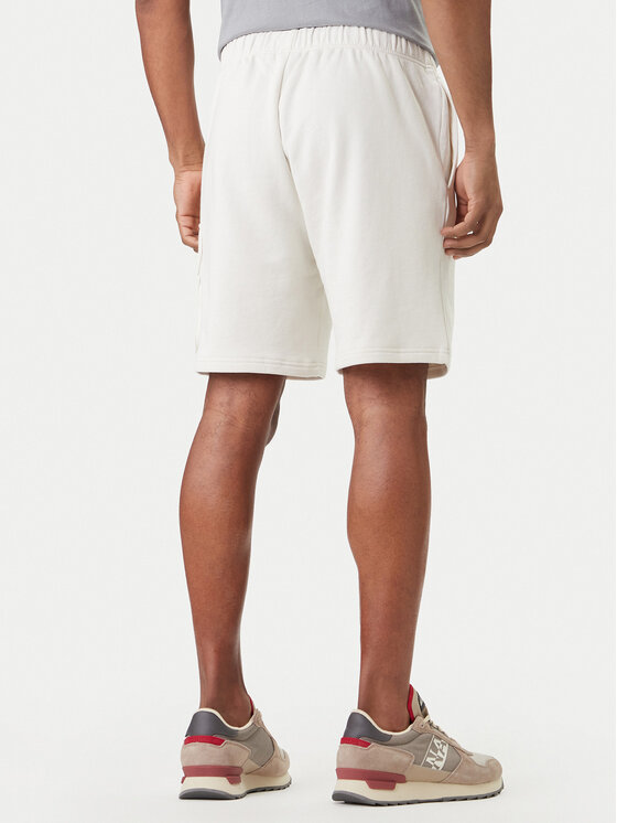 Napapijri Napapijri Pantaloncini sportivi N-Box Logo Cargo NP0A4I59 Bianco Regular Fit