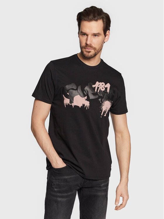 Guess T Shirt Graffiti Logo M3GI59 K9RM1 Schwarz Slim Fit Modivo.at