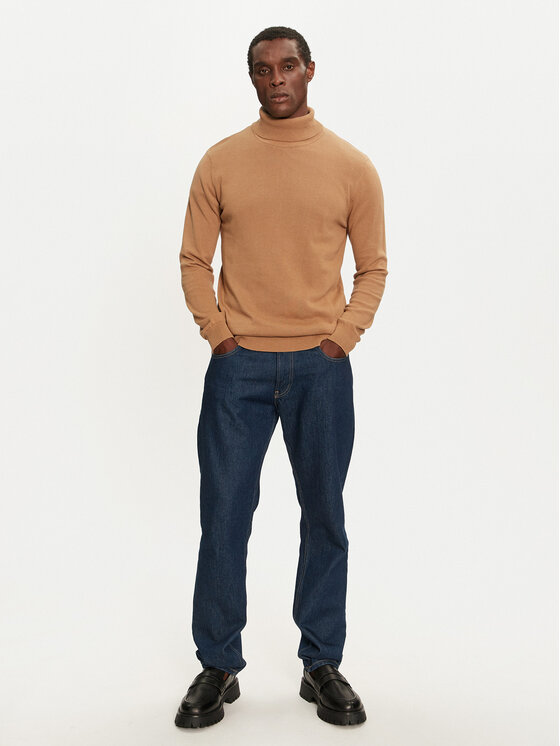 Brave Soul Brave Soul Rollkragenpullover MK-230HUME06 Braun Regular Fit