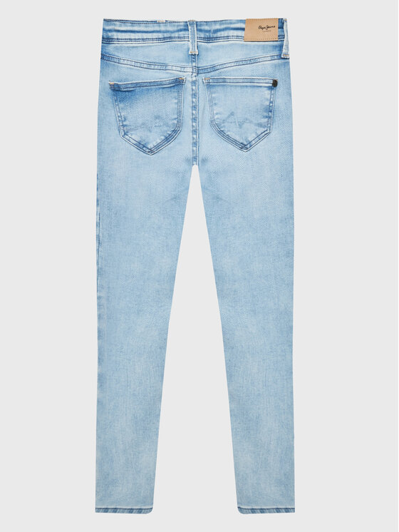 Pepe Jeans Pepe Jeans Jeans hlače Pixlette High PG201542PE2 Svetlo modra Skinny Fit