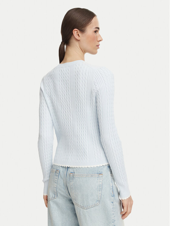 Tommy Jeans Tommy Jeans Kardigan DW0DW23458 Světle modrá Regular Fit