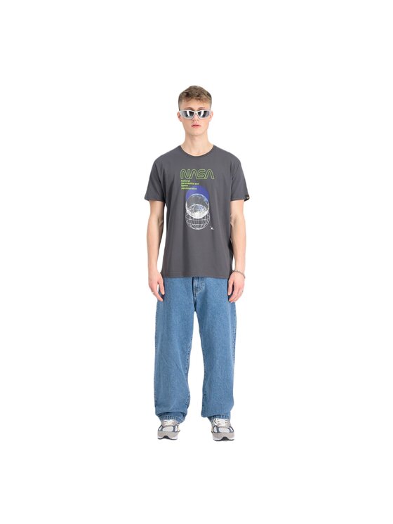 Alpha Industries Alpha Industries Tričko AI.146510-684-M Sivá Regular Fit