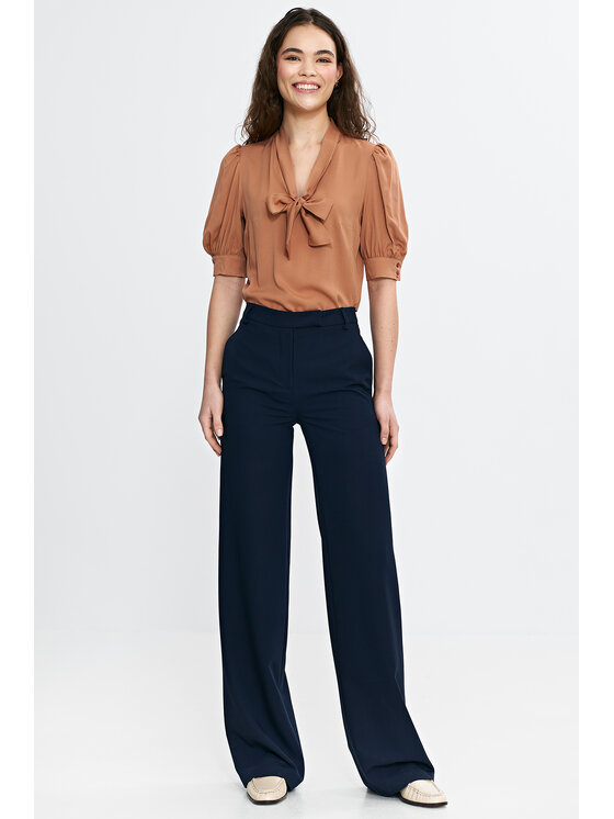 NIFE NIFE Halenka B189 Hnědá Regular Fit