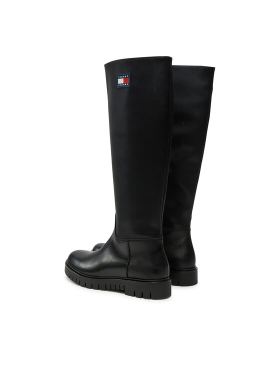Tommy Jeans Tommy Jeans Μπότες Tjw Long Shaft Boot EN0EN02627 Μαύρο
