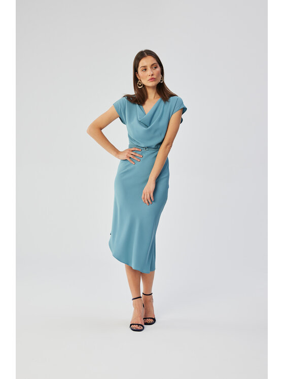 Stylove Stylove Večerné šaty S362 Modrá Comfortable Fit