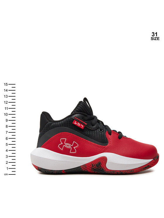 Under Armour Under Armour Обувки за баскетбол Pre-School UA Lockdown 7 3028514 Червен