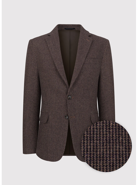 Pako Lorente Pako Lorente Marynarka P23WP-3X-001 Brązowy Slim Fit