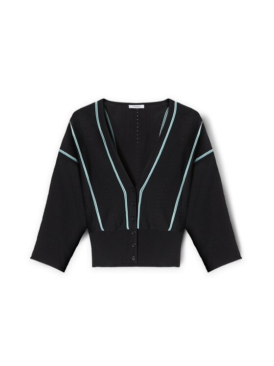 Motivi Motivi Cardigan M186W003227N0S5 Nero Regular Fit