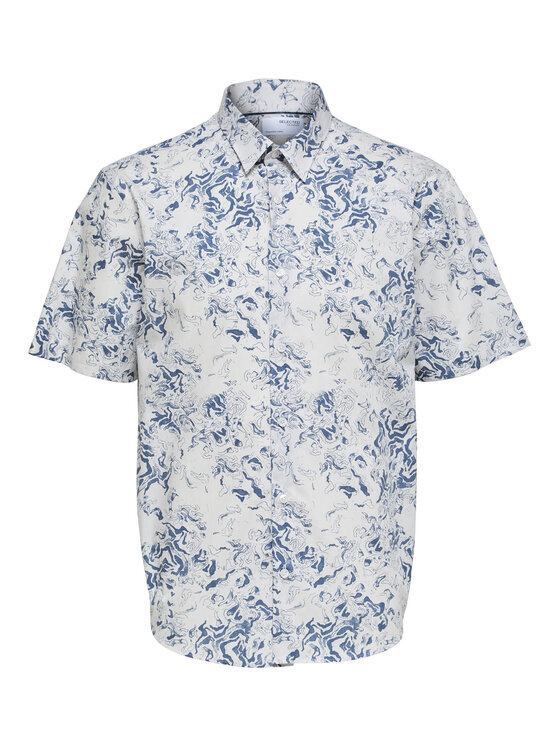 Selected Homme Selected Homme Koszula 16088361 Niebieski Relaxed Fit