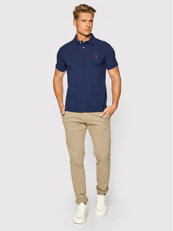 Polo Ralph Lauren Polo Ralph Lauren Poloshirt Core Replen 710782592 Dunkelblau Custom Slim Fit
