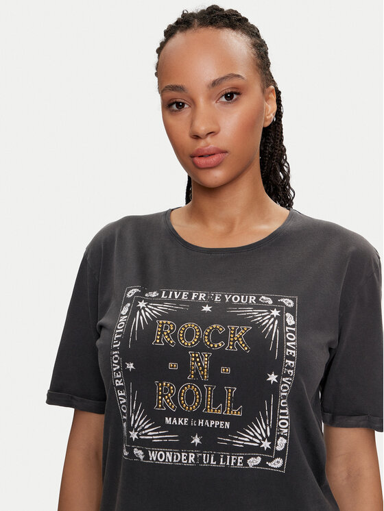 Morgan Morgan T-krekls 241-DROLL Pelēks Regular Fit