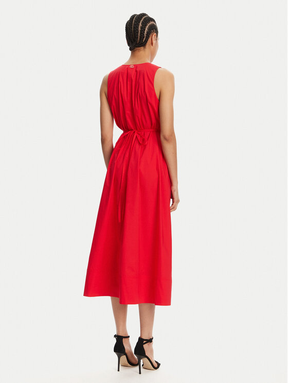 TWINSET TWINSET Koktejlové šaty 251TT2221 Červená Regular Fit