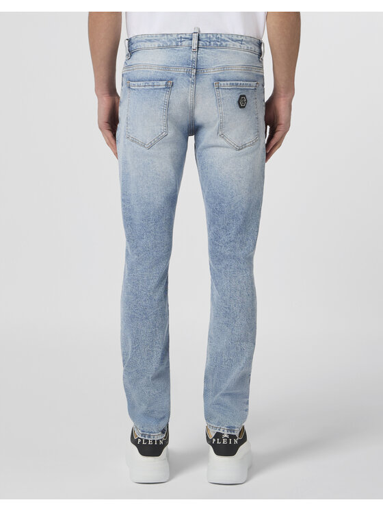 PHILIPP PLEIN PHILIPP PLEIN Jeansy 30579 Niebieski Straight Leg