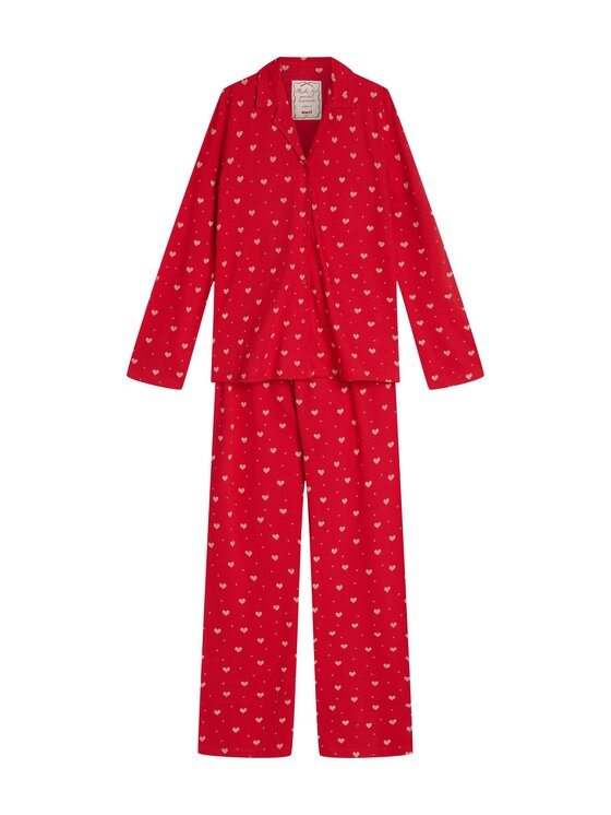 Esotiq Esotiq Pyžamo 45869 Červená Regular Fit