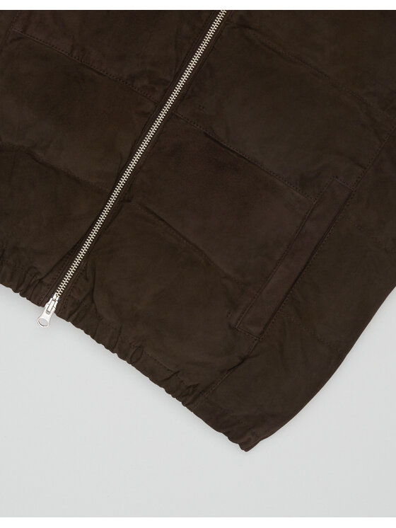 Borgio Borgio Kamizelka calvignano_br2 Brązowy Slim Fit