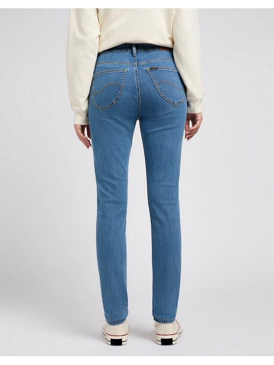 Lee Lee Jeansy Scarlett High Solar Winds Niebieski Skinny Fit