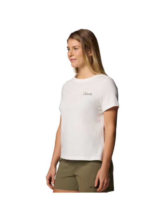 Columbia Columbia T-Shirt Columbia Rolling Bend Graphic SS Tee Beżowy Regular Fit