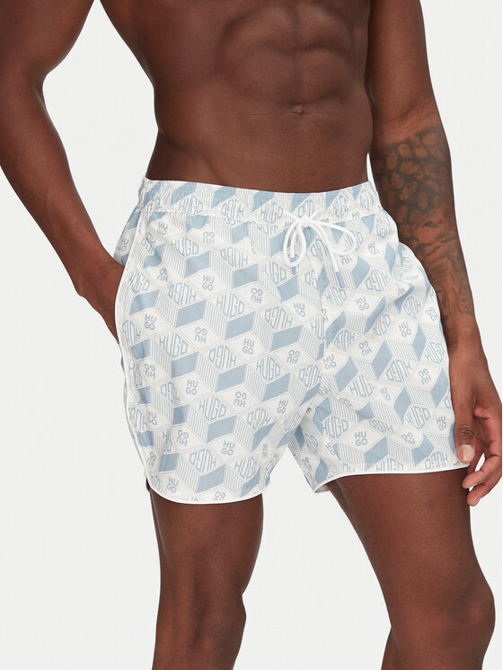 HUGO HUGO Pantaloni scurți pentru înot Rik 50533795 Albastru celest Regular Fit