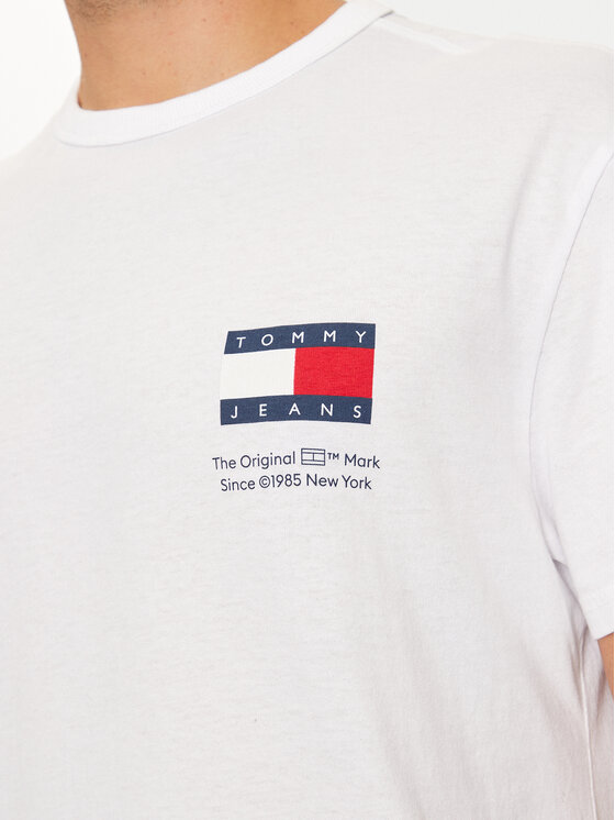 Tommy Jeans Tommy Jeans Tricou Fun Novelty DM0DM19686 Alb Regular Fit