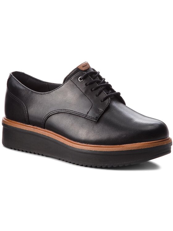 Clarks Oxford Schuhe Teadale Rhea 261284394 Schwarz Modivo