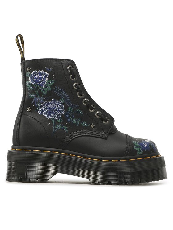 Black floral doc martens online