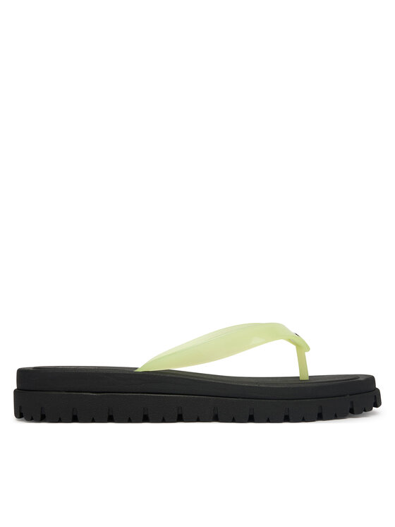 Tommy Jeans Tommy Jeans Japonki Tjw Cleated Jelly Summer Sandal EN0EN02954 Zielony