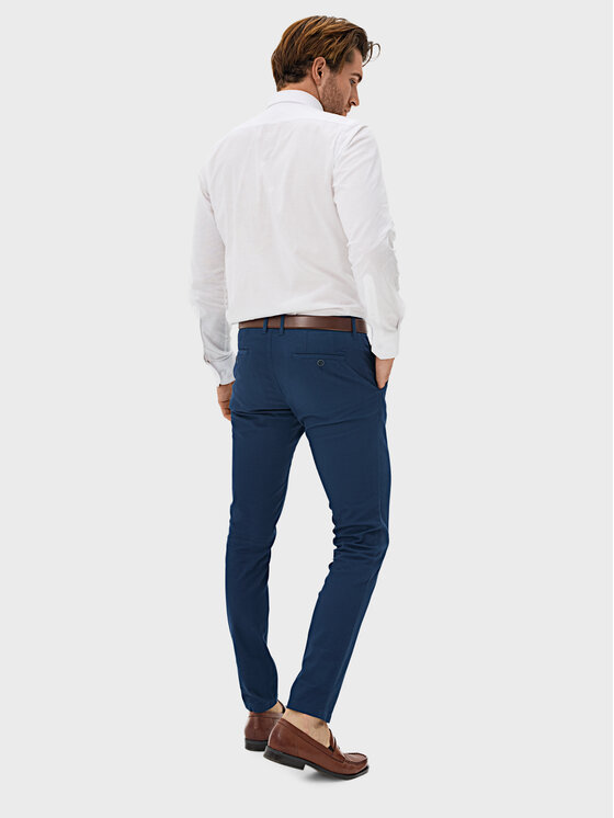 Evenemen Evenemen Chinosy Lukas Niebieski Slim Fit