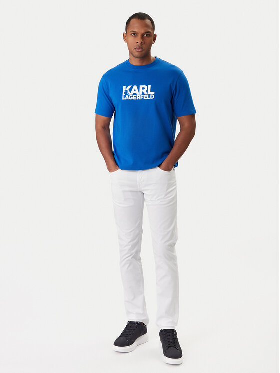 KARL LAGERFELD KARL LAGERFELD T-Shirt 755780 561235 Blau Regular Fit