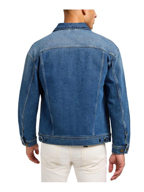 Lee Lee Kurtka jeansowa KURTKA JEANSOWA RELAXED Niebieski Relaxed Fit