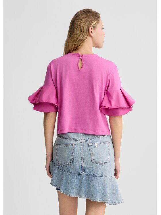 Liu Jo Liu Jo T-shirt CA5006J6308X0450 Rosa Regular Fit