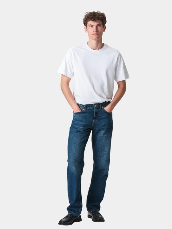 TeeShoppen TeeShoppen Jeansy 'Basic Collection' Niebieski Relaxed Fit