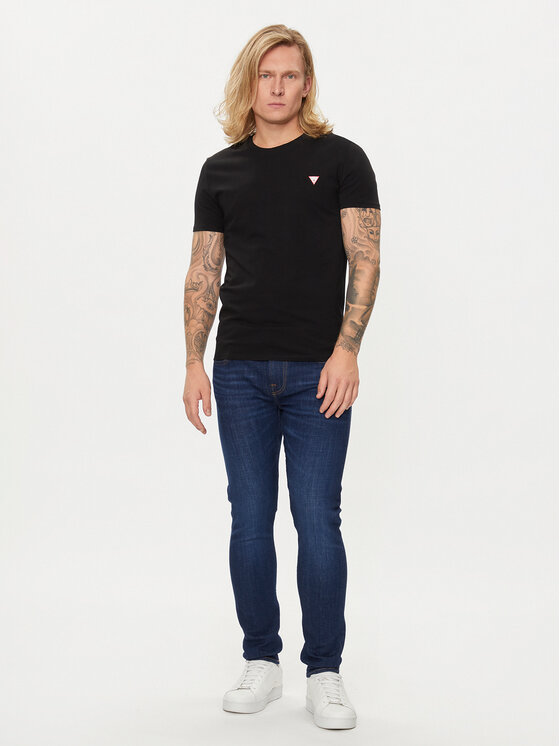 Guess Guess Jeans hlače M4YA27 D5DG1 Modra Super Skinny Fit