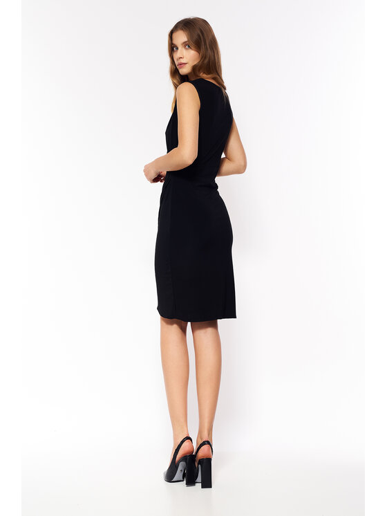 NIFE NIFE Sukienka elegancka S264 Czarny Bodycon Fit