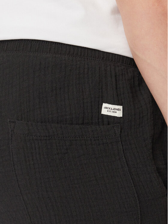 Jack & Jones Jack & Jones Pantalon scurți din material Jaiden 12274758 Negru Relaxed Fit