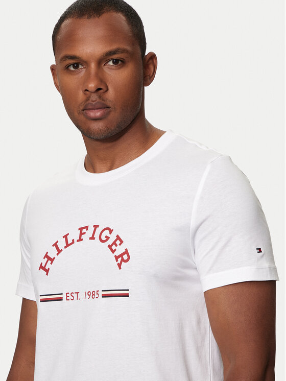 Tommy Hilfiger Tommy Hilfiger T-shirt Arch MW0MW35466 Bianco Slim Fit