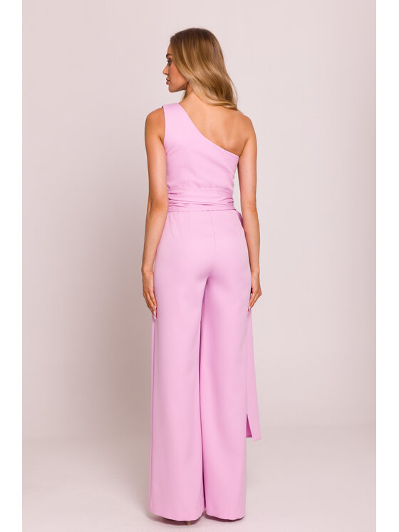 Made of Emotion Made of Emotion Jumpsuit M845 Rosa Sexy Straight Fit