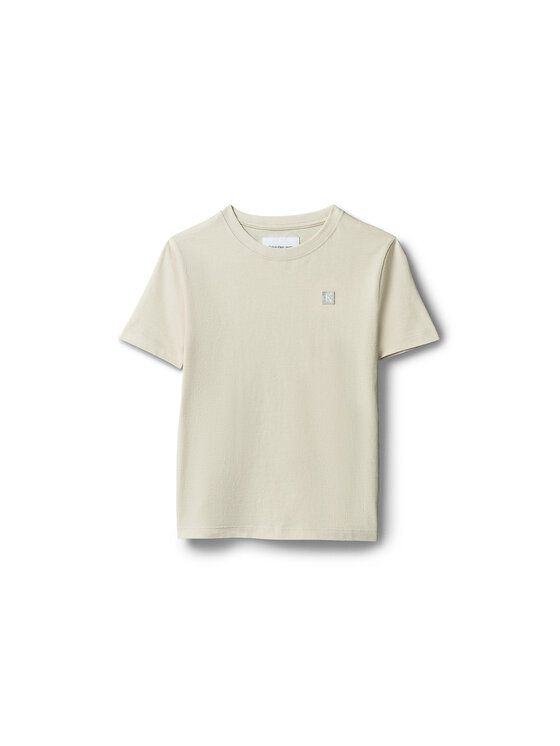Calvin Klein Jeans Calvin Klein Jeans T-Shirt Mono Mini Badge LV1CKSJA30 Beżowy Regular Fit