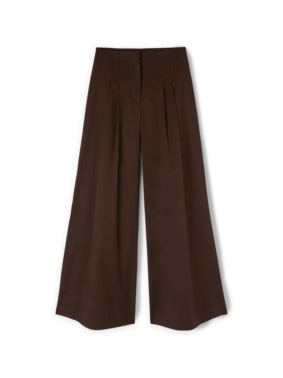 Motivi Motivi Pantaloni di tessuto P115Q004199N032 Marrone Over Fit