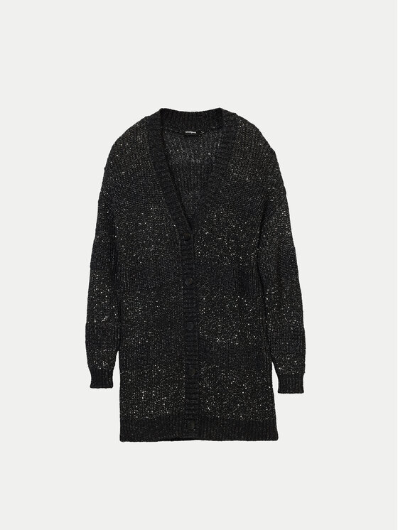 Desigual Desigual Cardigan Fredericton 24WWJF22 Negru Relaxed Fit