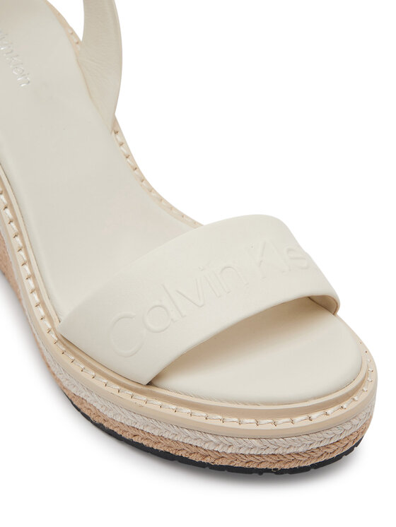 Calvin Klein Calvin Klein Espadrile Wedge Sandal 70 - He HW0HW02376 Bijela