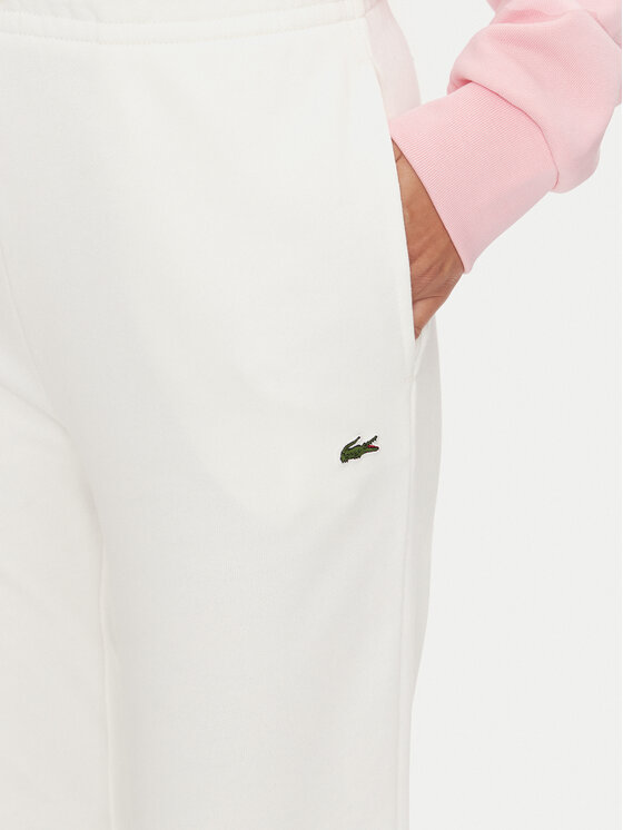 Lacoste Lacoste Donji dio trenerke XF9216 Écru Regular Fit