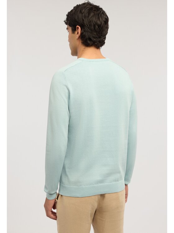 Trussardi Trussardi Sweter M0598000064N014 Turkusowy Regular Fit