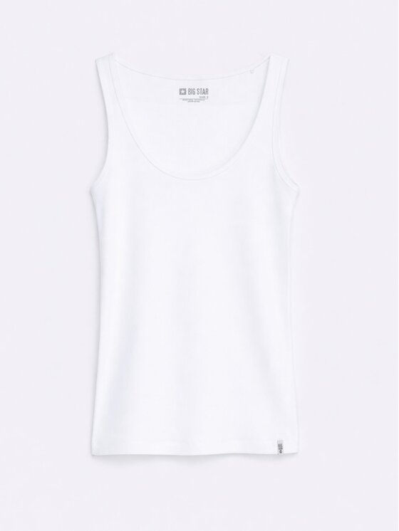BIG STAR BIG STAR Top ALENA Biały Slim Fit