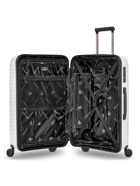Pactastic Pactastic Komplet walizek 276290 Srebrny