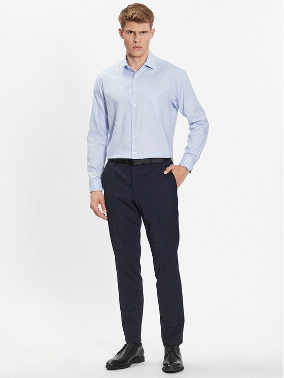 Seidensticker Seidensticker Camicia 01.193650 Blu Regular Fit