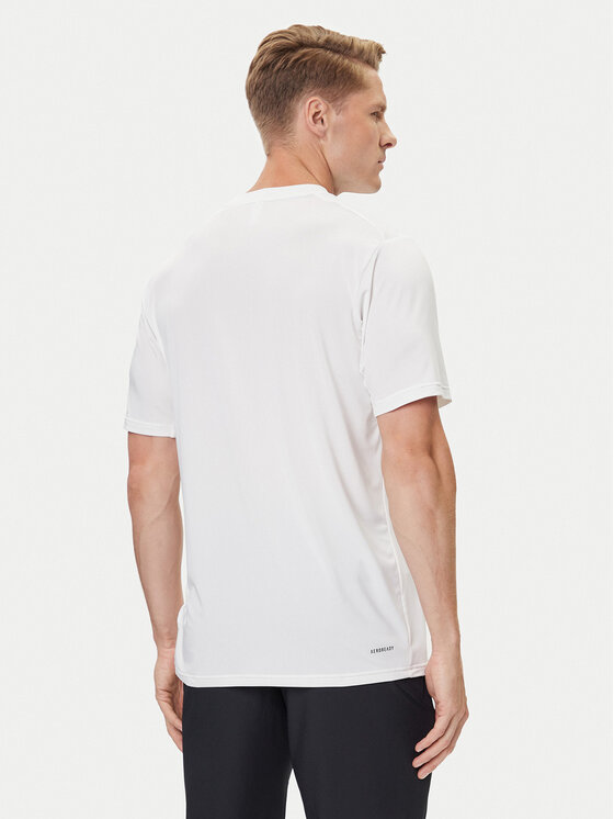 adidas adidas Športna majica Train Essentials Stretch Training IJ7020 Bela Regular Fit
