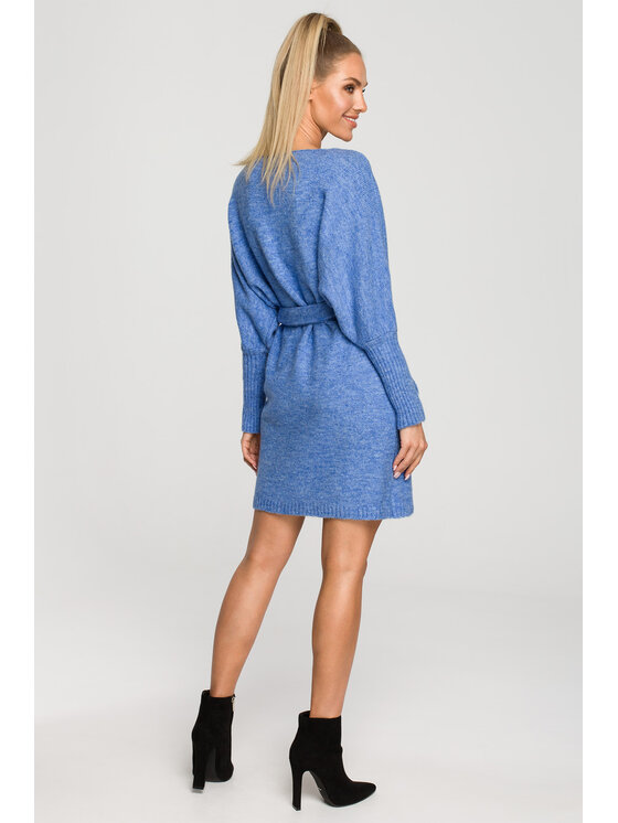 Made of Emotion Made of Emotion Vestito di maglia M714 Blu