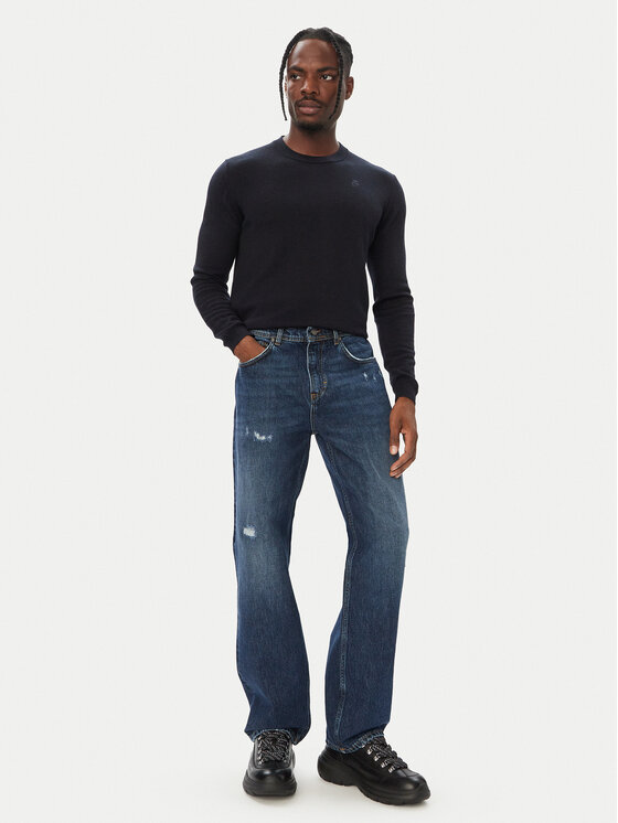 KARL LAGERFELD KARL LAGERFELD Jeansy 265509 564865 Granatowy Relaxed Fit